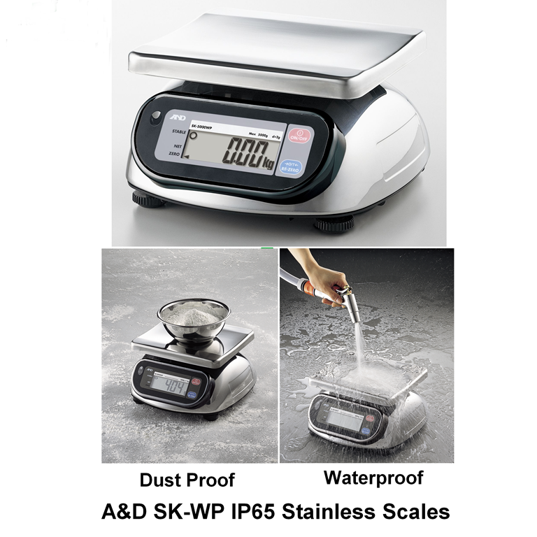 A&D SK-WP Stainless IP65 Scales