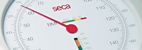 Seca 755 Mechanical column scale with BMI display and evaluation