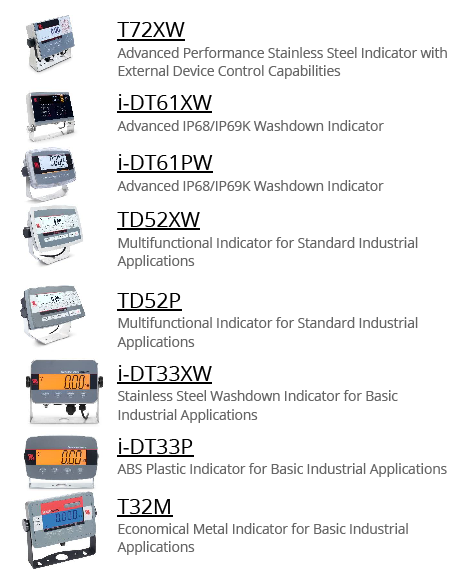 Ohaus Weighing Indicators