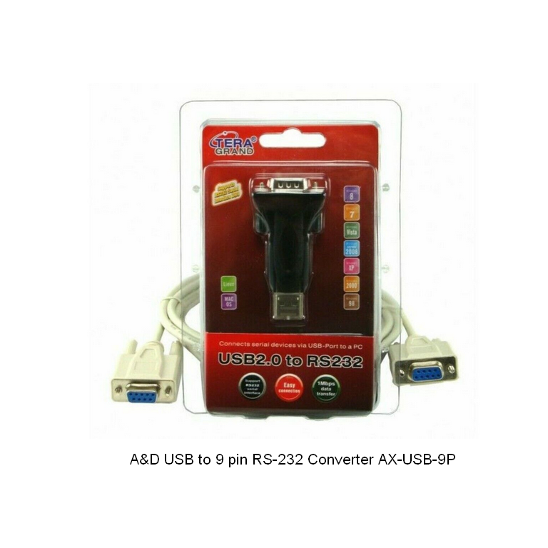 A&D AX-USB-9P USB to 9 pin RS-232 Converter