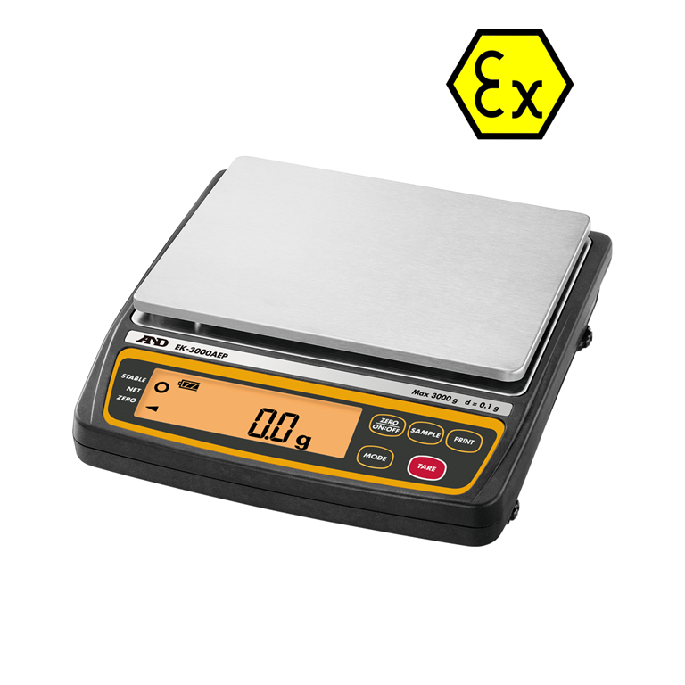 A&D EK-AEP Intrinsically Safe Balance 133 x 170mm pan