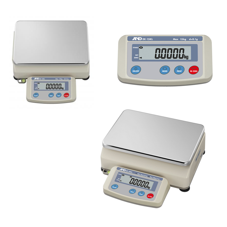 AND Weighing EK-30KL Precision Bench Scale - 3kg x 0.1g and 30kg x 1g