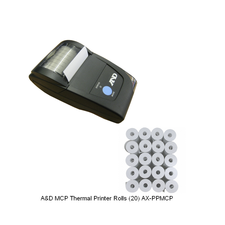 A&D MCP Thermal Printer Rolls (20) AX-PPMCP