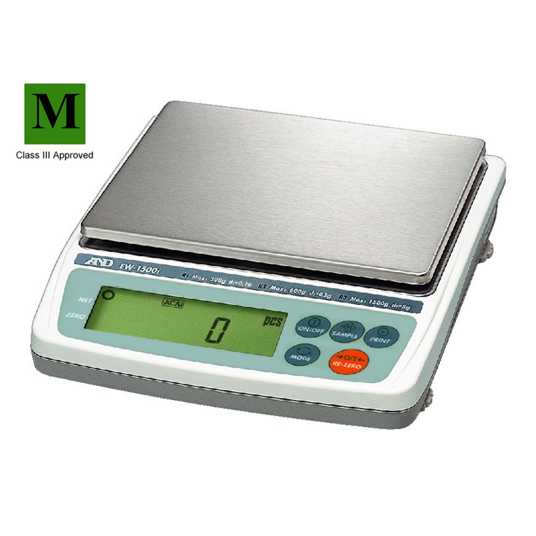 A&D EK-1500i-EC Class III Approved Scale