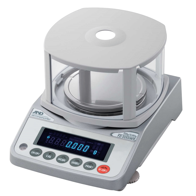 A&D FZi Precision Balance with small breeze break