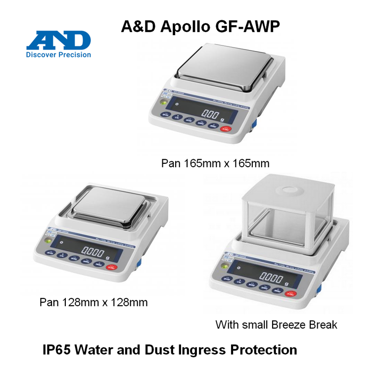 A&G GF-AWP  IP65 Waterproof Precision Balances