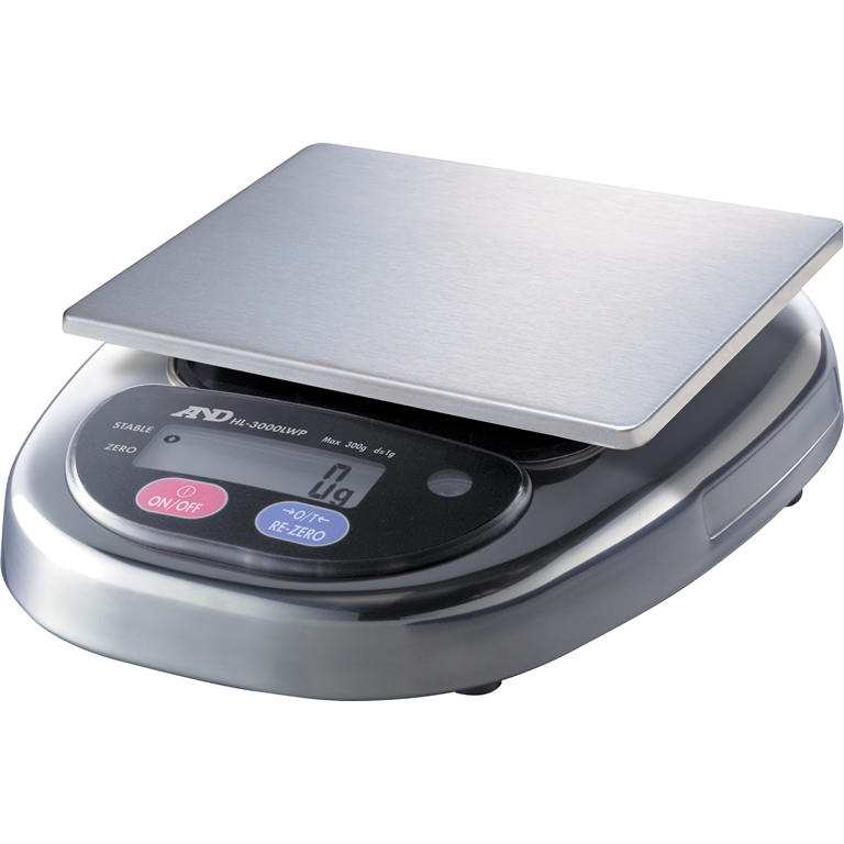 A&D HL-3000LWP EC IP65 Stainless Balance