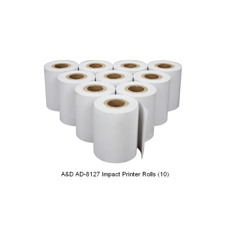 A&D AX-PP137S Plain Printer Paper (10 rolls)
