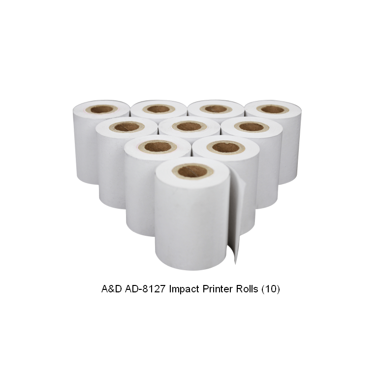 A&D AX-PP137-S Plain Printer Paper (10 rolls) for AD-8127 