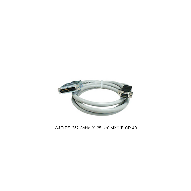 A&D RS232 Cable (9-25 pin) MX/MF-OP-40