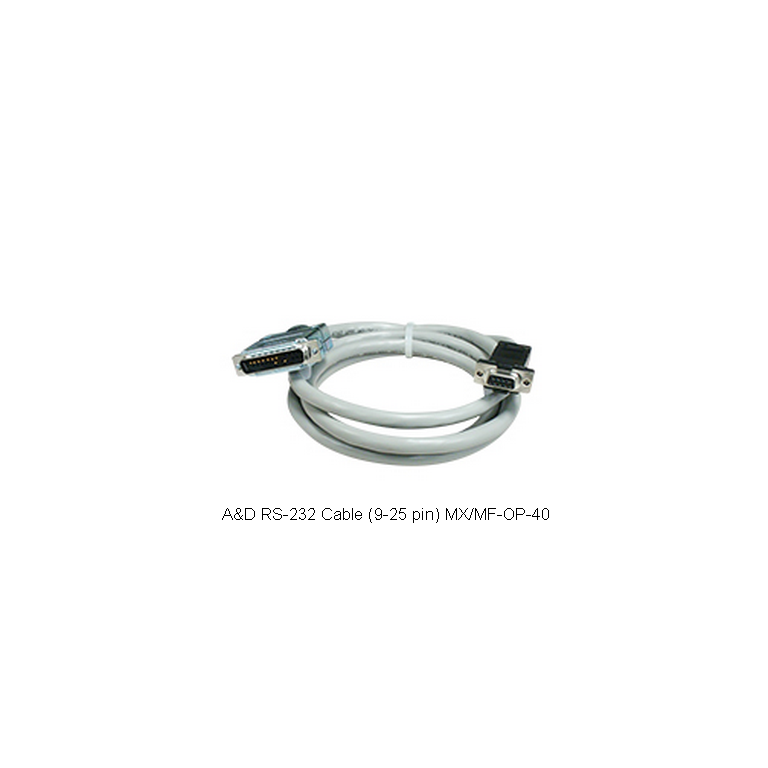 A&D RS-232 Cable (9-25 pin) MX/MF-OP-40