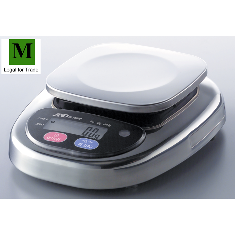 A&D HL-3000WP IP65 Trade Approved Stainless Balance