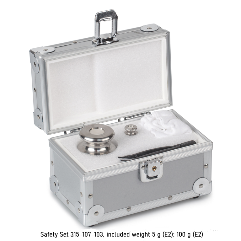 Kern Safety set 315-106-103, included weight 5 g (E2); 100 g (E2)