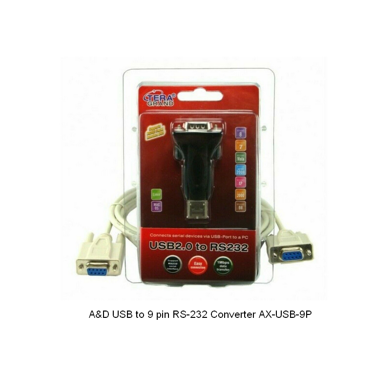 A&D USB to 9 pin RS-232 Converter AX-USB-9P