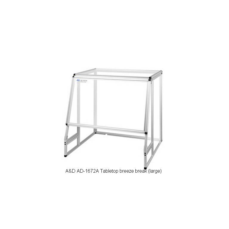 A&D AD-1672A Tabletop breeze break (large), 680x600x720mm