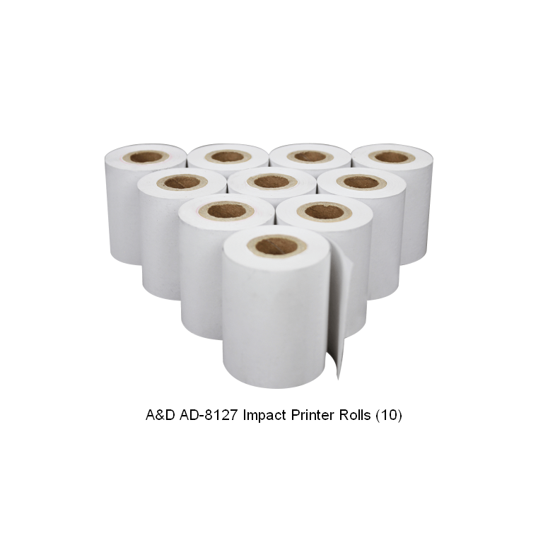 A&D AX-PP137-S Printer Rolls for AD-8127 (10pcs)