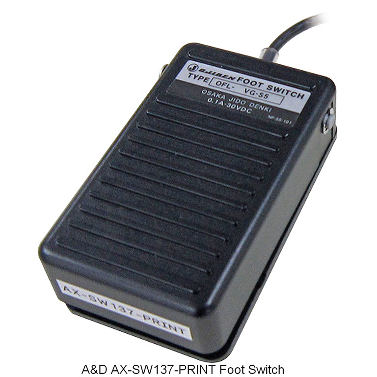 A&D AX-SW137-PRINT Foot switch for PRINT (with connector)