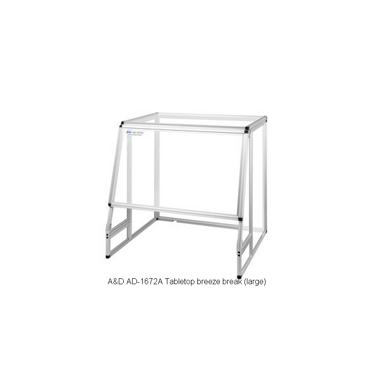 A&D AD-1672A Tabletop breeze break (large), 680x600x720mm