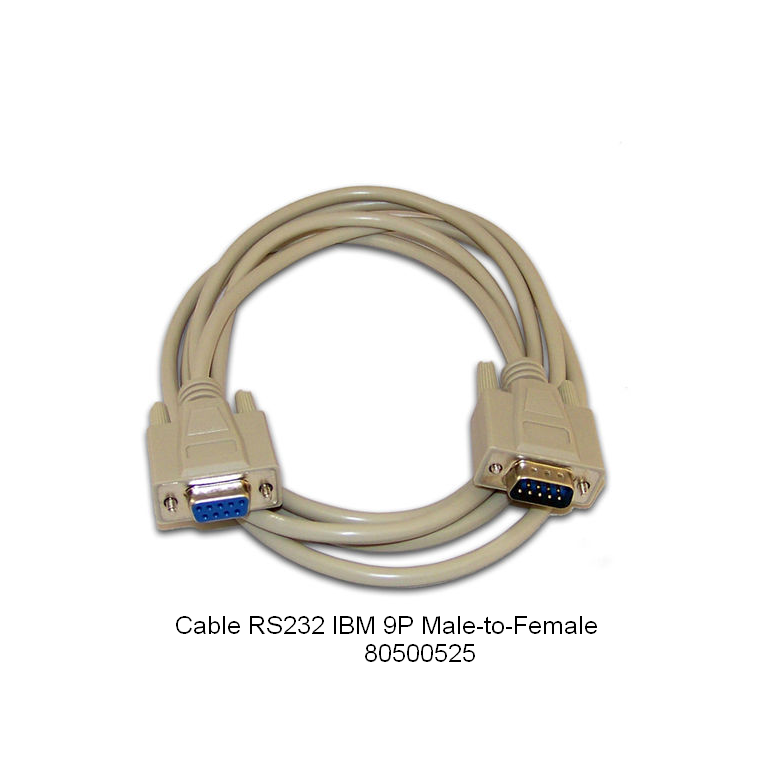 Ohaus Cable RS232 IBM 9P Male-to-Female 80500525