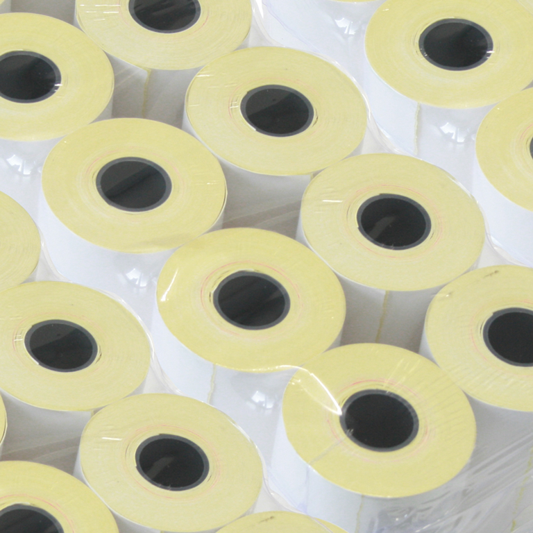 Dini Argeo RPT57AC 50 adhesive thermal paper rolls 