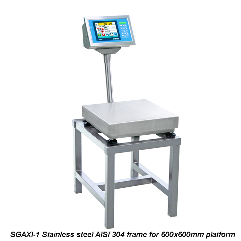 Dini Argeo Stainless steel AISI 304 frame for 600x600mm platform SGAXI-1
