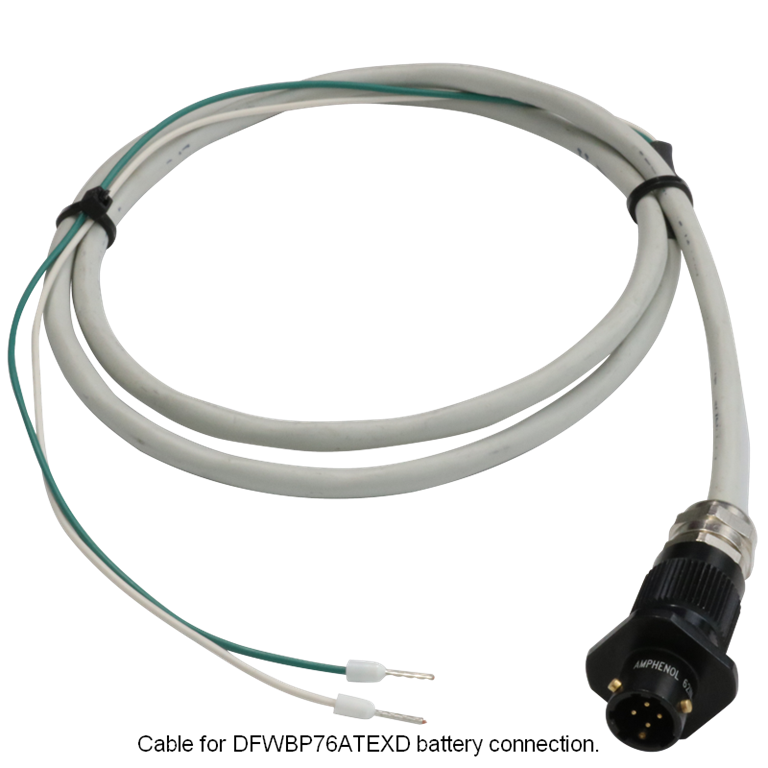 Dini Argeo BTCB2GD cable for DFWBP76ATEXD battery