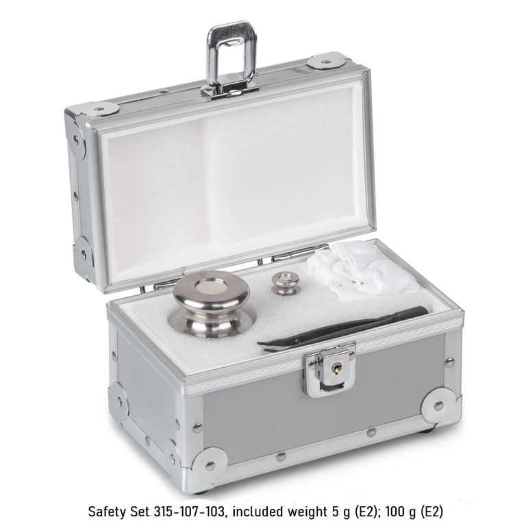Kern Safety set 315-107-103, included weight 5 g (E2); 100 g (E2)
