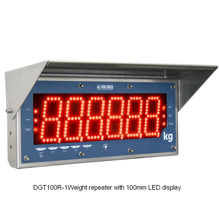 Dini Argeo DGT100R-1 Weight repeater with 100mm LED display