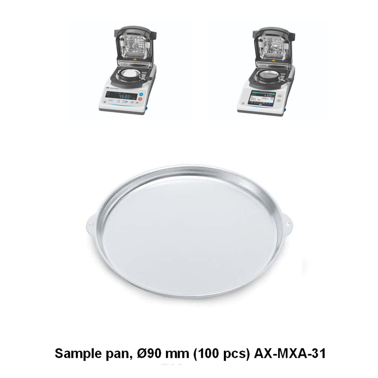 A&D Sample pan, Ø90 mm (100 pcs) AX-MXA-31