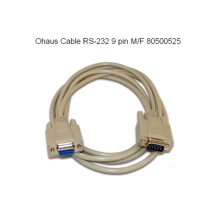 Ohaus RS232 9 Pin M/F Cable 80500525