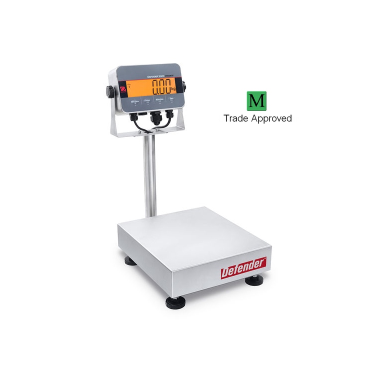 Ohaus Defender 3000 Stainless i-D33XW60C1R6GB-M