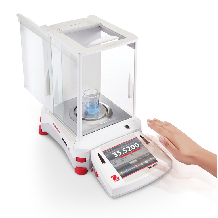 Ohaus Explorer Analytical Balance touch free sensors