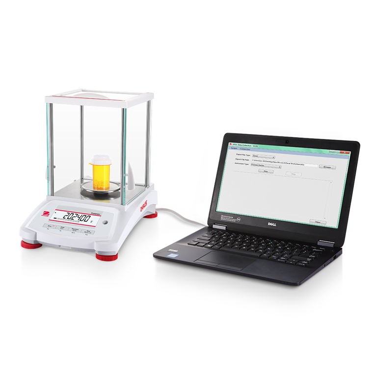 Ohaus PR Series Analytical Balances data transfer