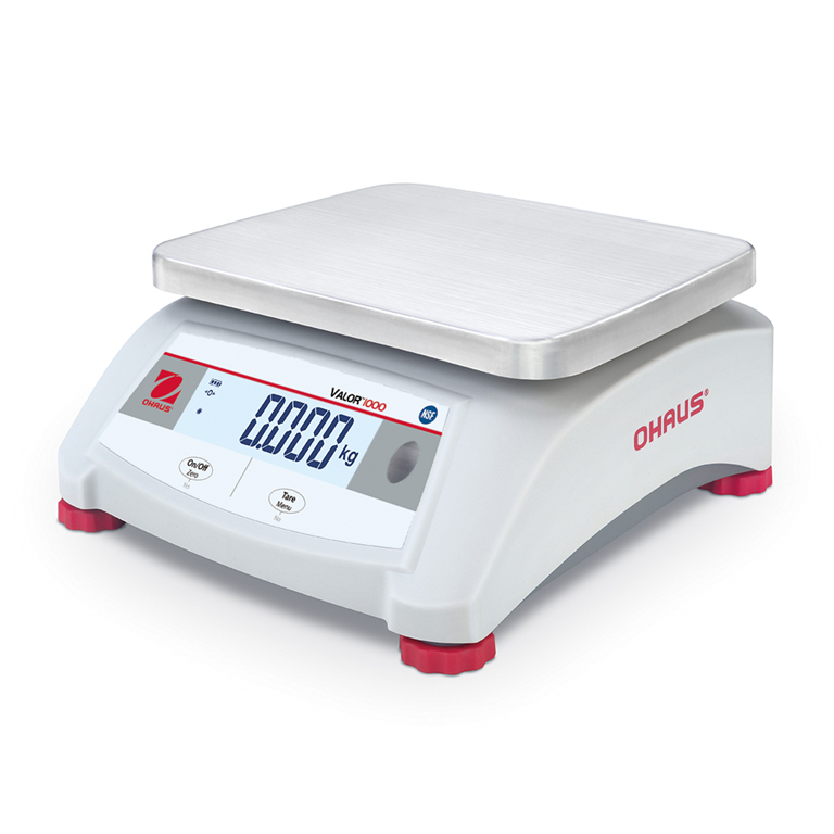 Ohaus Valor 1000 Compact Food Scale with stainless pan