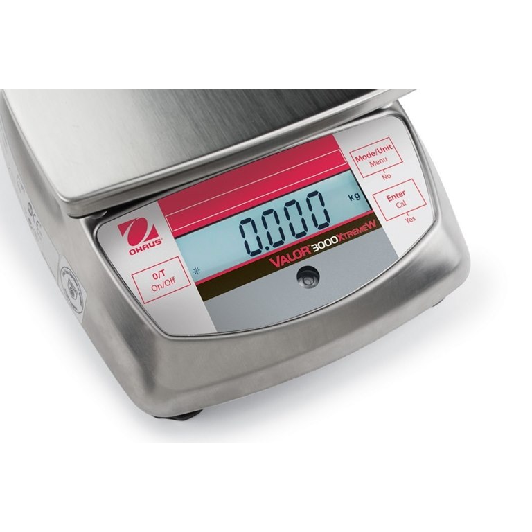 Ohaus Valor 3000 Stainless Urine Scale display