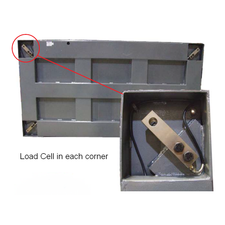 Salter Brecknell PS3000HD Warehouse Scale load cell detail