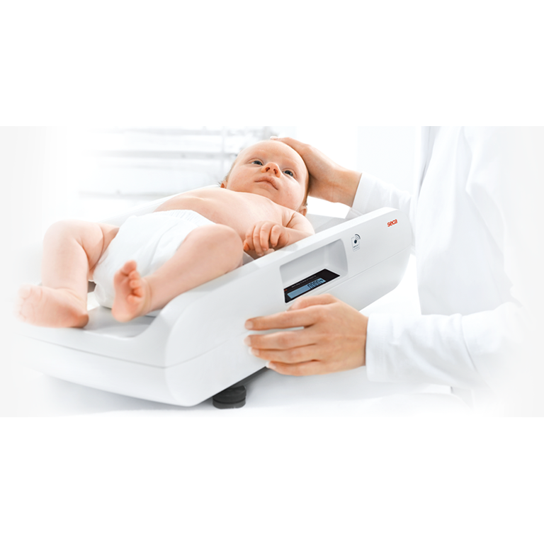 Seca 757 Baby Scale with baby