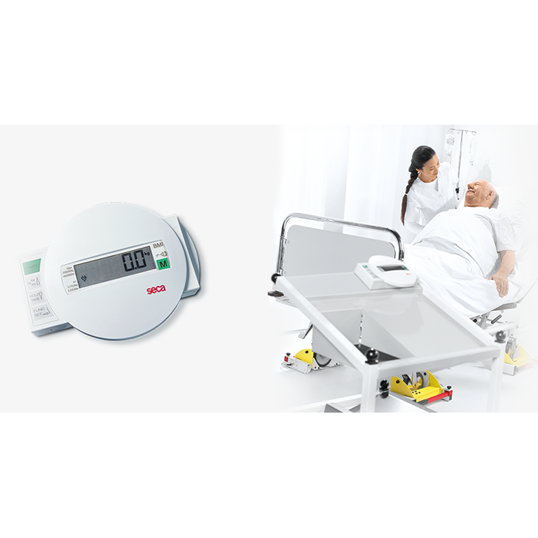 Seca 985 Bed and Dialysis Scale with patient