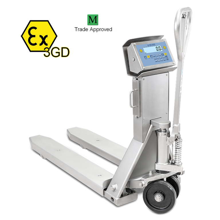 Dini Argeo TPWIM-PRO EX 3GD Stainless Pallet Truck Scale Trade Approved