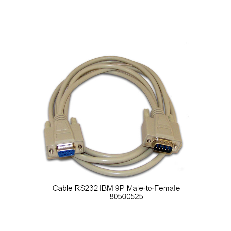 Ohaus Cable RS232 IBM 9P Male-to-Female 80500525