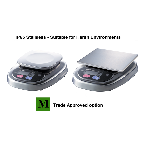 Food Service Scale: AND Weighing HL-WP Waterproof Food Service Scales