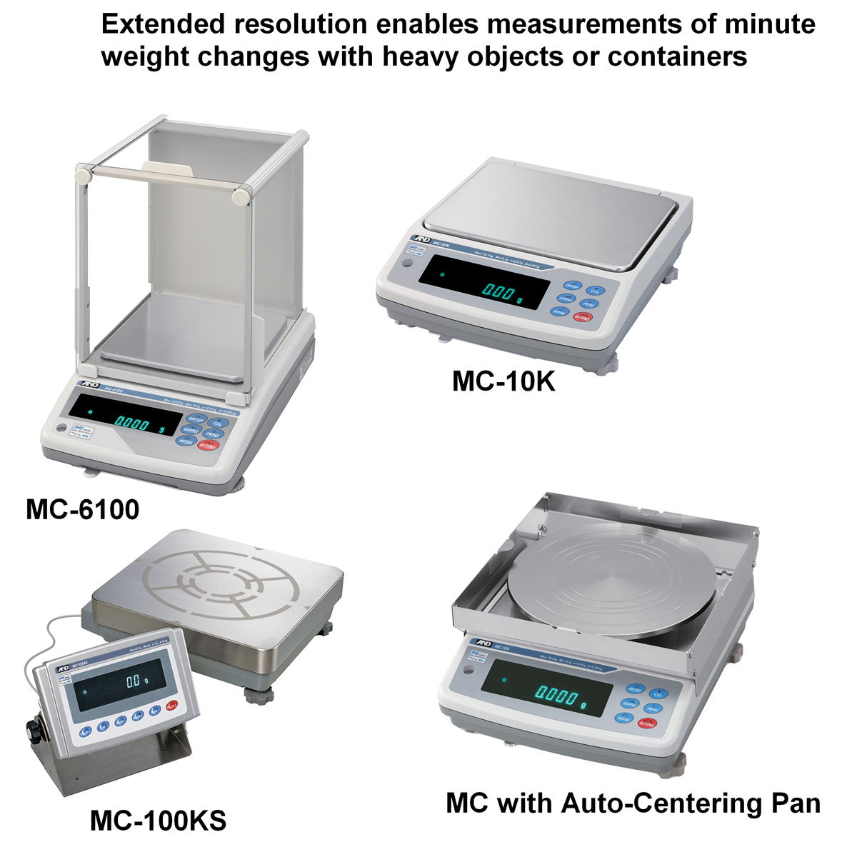 A&D MC Mass Comparators Comparing weight differences in masses