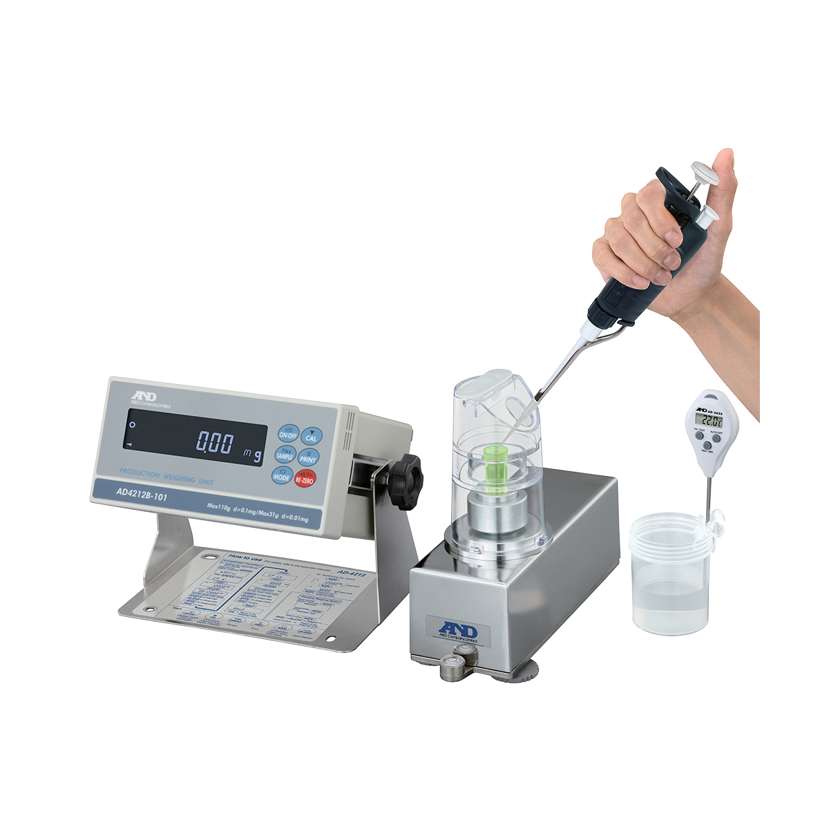 A&D Pipette Accuracy Tester Accurately testing of pipettes